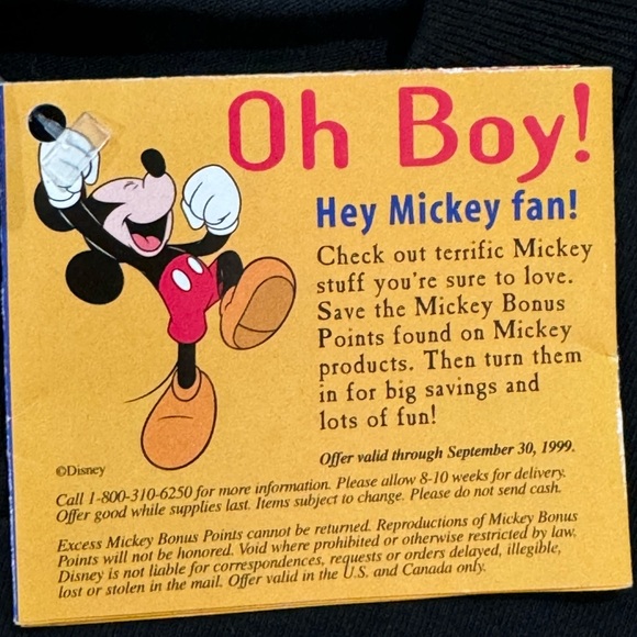 NWT RARE 90s Vintage Disney Mickey Mouse All Over Print Front Back Shirt Size L - Picture 5 of 10